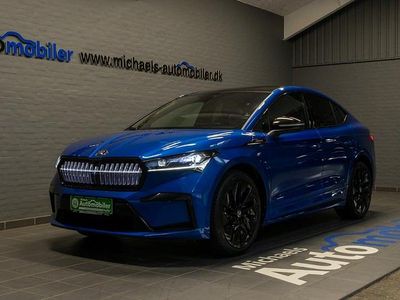 Blåmetal Brugt 2023 Skoda Enyaq iV SportLine SUV | 334.900 kr. (Lidt for dyr)