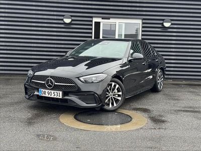 Brugt Mercedes C300e AMG line 313 HK (230 kW) 2022 Sort Sedan