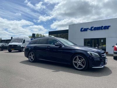 Blåmetal Brugt 2015 Mercedes C220 AMG line Stationcar | 199.900 kr. (Dyr)