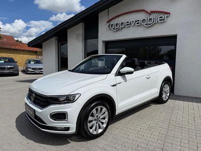 Hvid Brugt 2021 VW T-Roc Cabriolet R-line Cabriolet | 349.800 kr.