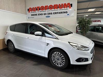 Hvid Brugt 2018 Ford S-MAX Titanium MPV | 124.900 kr. (God pris)
