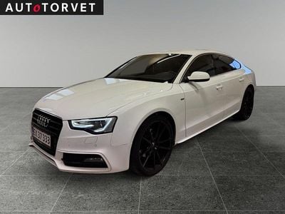 Hvid Brugt 2016 Audi A5 Sportback S-Line Hatchback | 154.700 kr. (Lidt for dyr)