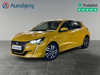 Gul Brugt 2021 Peugeot 208 Allure Hatchback | 134.500 kr. (Fair pris)