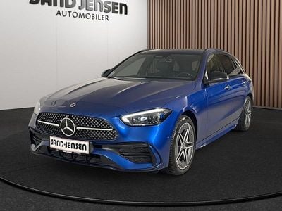Blåmetal Brugt 2022 Mercedes C300e AMG line Stationcar | 399.900 kr. (Super pris)