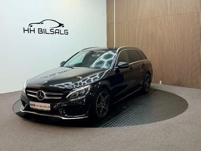 Sort Brugt 2018 Mercedes C220 AMG line Stationcar | 189.700 kr. (God pris)