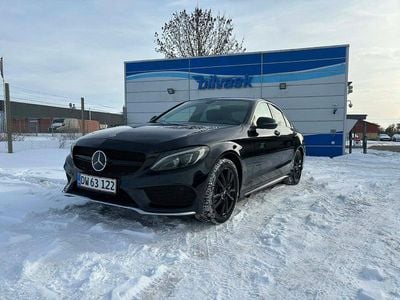 Brugt Mercedes C200 AMG line 184 HK (135 kW) 2017 Sort Sedan