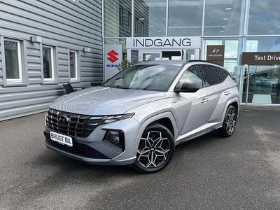 Shimmering silver metallic Brugt 2022 Hyundai Tucson N Line SUV | 234.900 kr. (God pris)