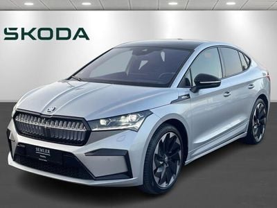 Sølvmetal Brugt 2023 Skoda Enyaq iV SportLine SUV | 339.900 kr. (Lidt for dyr)
