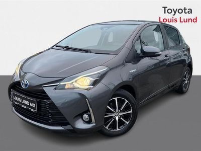 brugt Toyota Yaris Hybrid 1,5 Hybrid H3 Smartpakke E-CVT 100HK 5d Trinl. Gear