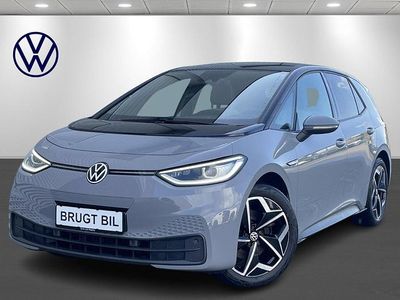 Grå Brugt 2021 VW ID.3 Pro Performance Hatchback | 157.900 kr. (Lidt for dyr)