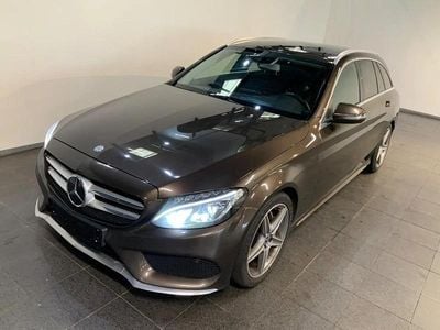 Brun Brugt 2016 Mercedes C220 AMG line Stationcar | 99.900 kr.