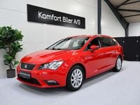 Brugt Seat Leon Reference 110 HK (80 kW) 2014 Rød Hatchback