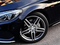 Brugt Mercedes C200 AMG line 184 HK (135 kW) 2014 metal sort Sedan