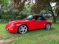 Brugt Porsche 993 286 HK (210 kW) 1995 Rød Cabriolet