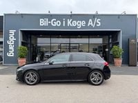 Brugt Mercedes A200 AMG line 163 HK (119 kW) 2019 Sort Hatchback