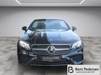 Brugt Mercedes E450 AMG line 367 HK (269 kW) 2020 Obsidiansort metallic Cabriolet