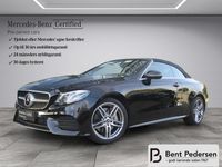 Brugt Mercedes E450 AMG line 367 HK (269 kW) 2020 Obsidiansort metallic Cabriolet