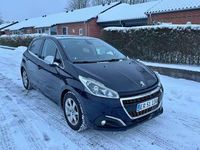 Brugt Peugeot 208 Allure Sky 100 HK (73 kW) 2018 Blå Hatchback