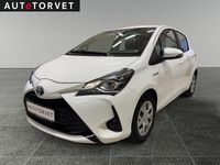 Brugt Toyota Yaris Hybrid H2 100 HK (73 kW) 2017 Hvid Hatchback