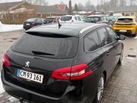 Brugt Peugeot 308 Style 120 HK (88 kW) 2016 Sort Stationcar