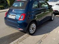 Brugt Fiat 500C 80 HK (58 kW) 2016 Blå Cabriolet