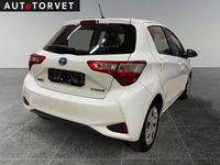 Brugt Toyota Yaris Hybrid H2 100 HK (73 kW) 2017 Hvid Hatchback