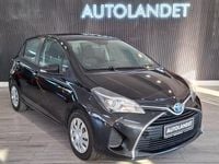 Brugt Toyota Yaris Hybrid H1 100 HK (73 kW) 2016 Sortmetal Hatchback