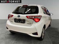 Brugt Toyota Yaris Hybrid H2 100 HK (73 kW) 2017 Hvid Hatchback