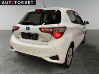 Brugt Toyota Yaris Hybrid H2 100 HK (73 kW) 2017 Hvid Hatchback