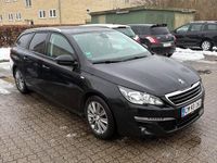 Brugt Peugeot 308 Style 120 HK (88 kW) 2016 Sort Stationcar