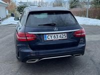Brugt Mercedes C220 194 HK (142 kW) 2018 Blå Stationcar