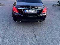 Brugt Mercedes C200 AMG line 184 HK (135 kW) 2014 metal sort Sedan