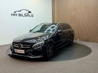 Brugt Mercedes C220 AMG line 170 HK (125 kW) 2018 Sort Stationcar