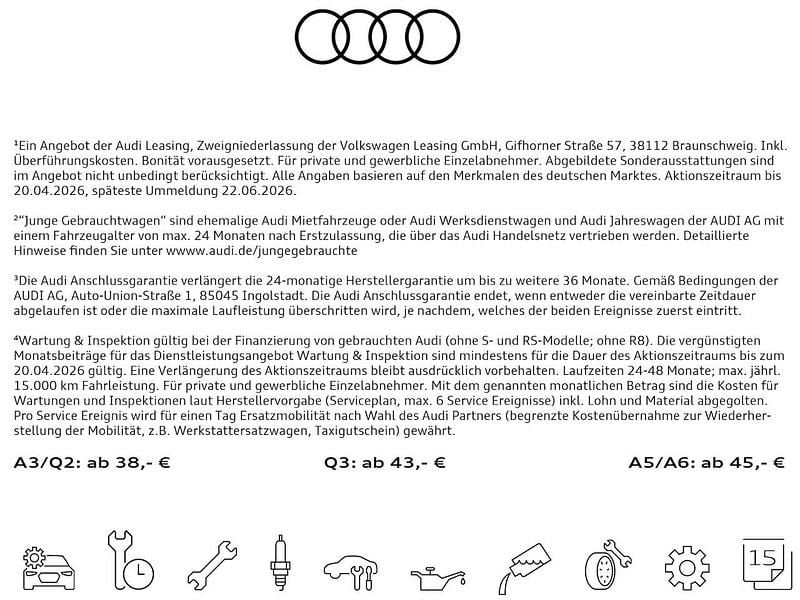 Gebraucht Audi Q2 Advanced 150 PS (110 kW) 2025 Schwarz SUV
