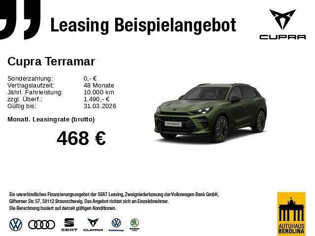 Neu Cupra Terramar VZ 272 PS (200 kW) 2026 Grün SUV