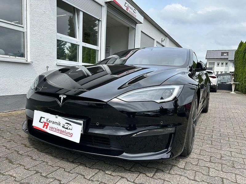 Schwarz Gebraucht 2023 Tesla Model S Plaid Kleinwagen | 84.000 € (Teuer) - Bild 1/4