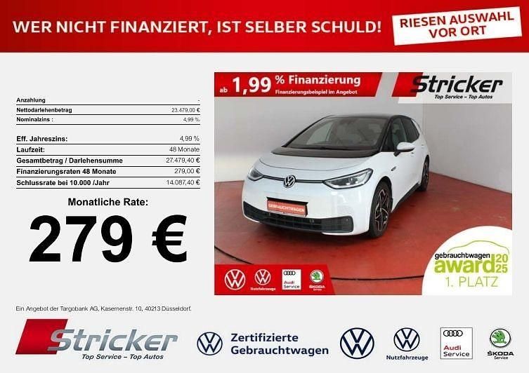 Gebraucht VW ID.3 Pro 150 kW (204 PS) 2021 Weiß Kleinwagen
