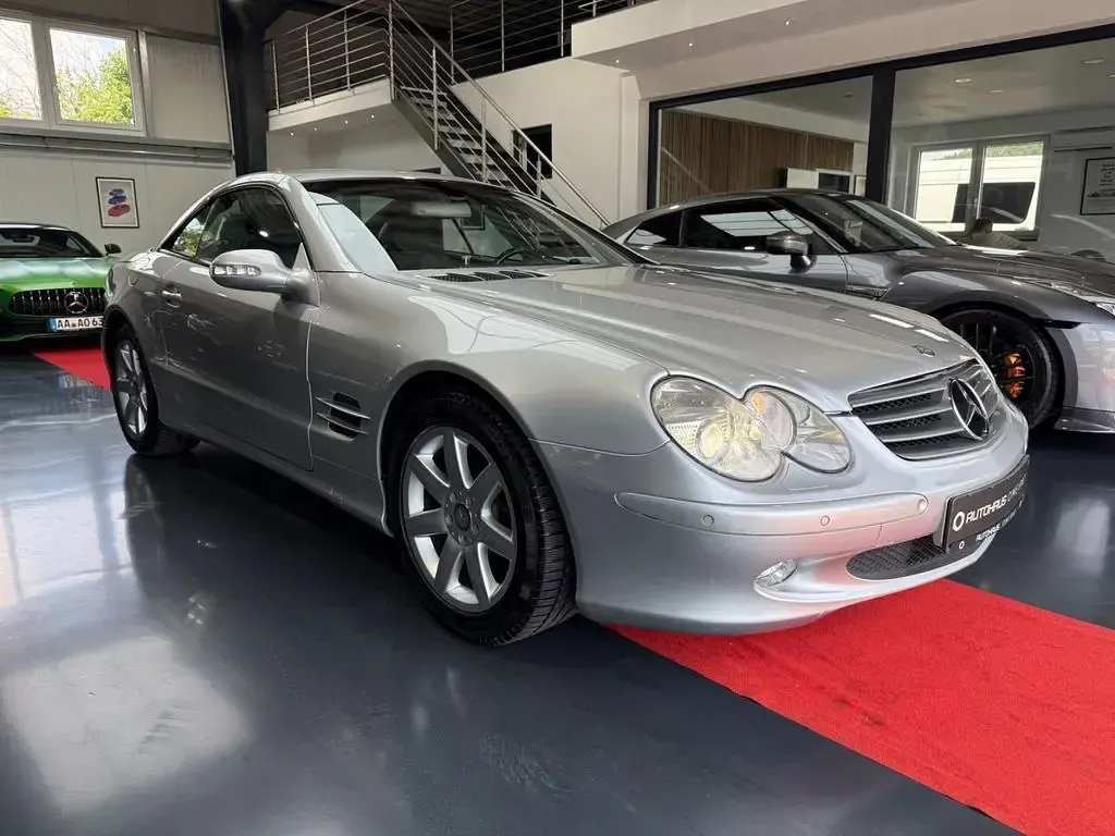 Gebraucht Mercedes SL500 306 PS (225 kW) 2003 Silber Cabrio