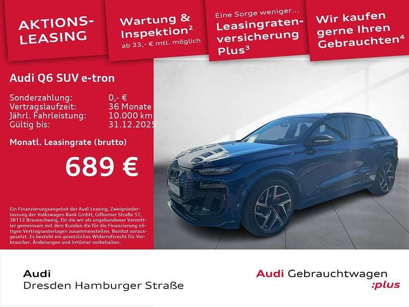 Ascariblau metallic Gebraucht 2024 Audi Q6 e-tron Sport SUV | 71.890 € (Fairer Preis) - Bild 1/3