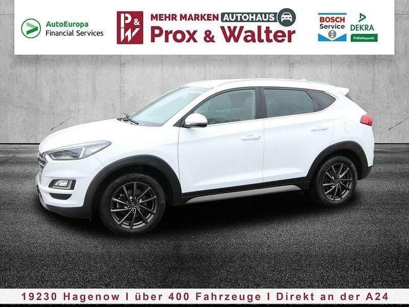Gebraucht Hyundai Tucson 136 PS (100 kW) 2019 Polar white (weiß) SUV