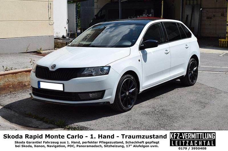 Weiß Gebraucht 2015 Skoda Rapid Monte Carlo Kombi | 9.200 € (Fairer Preis) - Bild 1/4