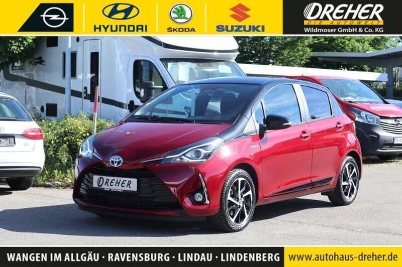 Rot Gebraucht 2019 Toyota Yaris Hybrid Style Kleinwagen | 17.049 € (Fairer Preis) - Bild 1/4