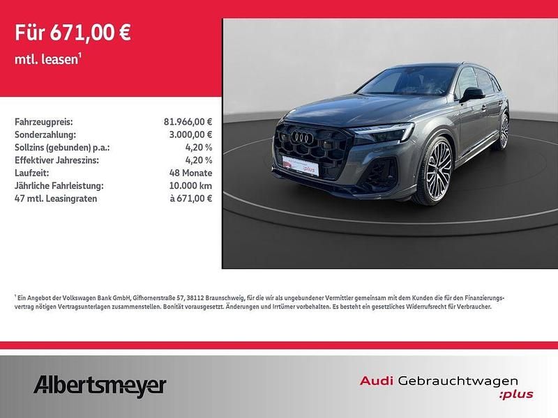 Grau Gebraucht 2024 Audi Q7 S-Line SUV | 81.966 € (Guter Preis) - Bild 1/4