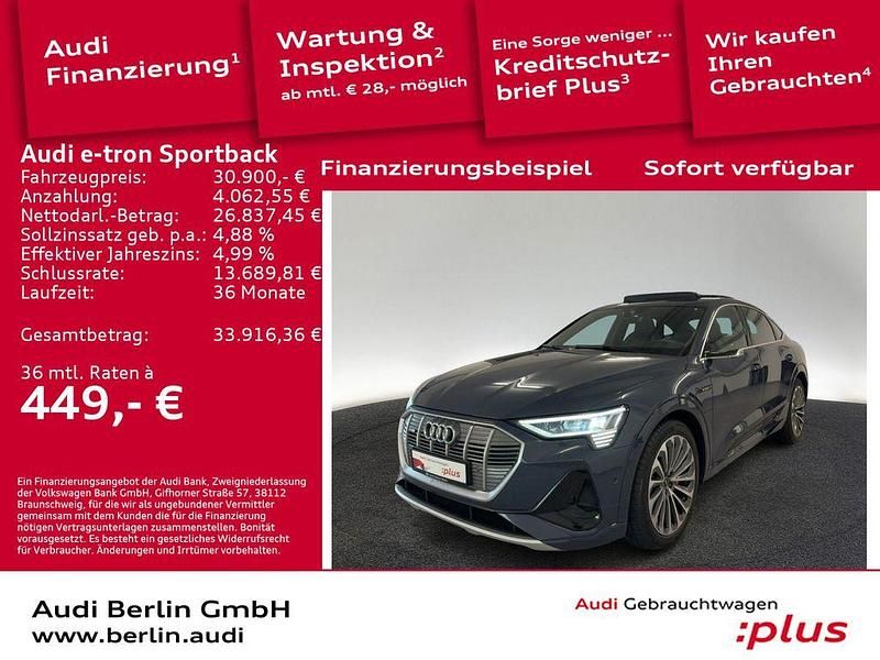 Gebraucht Audi e-tron Sportback Ambiente 300 kW (408 PS) 2022 Plasmablau metallic SUV