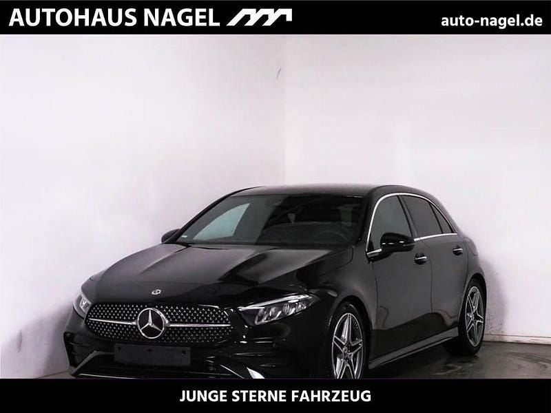 Schwarz Gebraucht 2024 Mercedes A220 AMG line Limousine | 34.688 € (Guter Preis) - Bild 1/4
