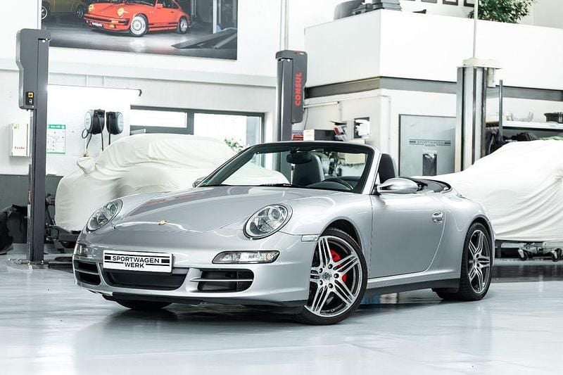 Silber Gebraucht 2008 Porsche 911 Carrera 4S Cabriolet Sport Cabrio | 56.890 € (Guter Preis) - Bild 1/4