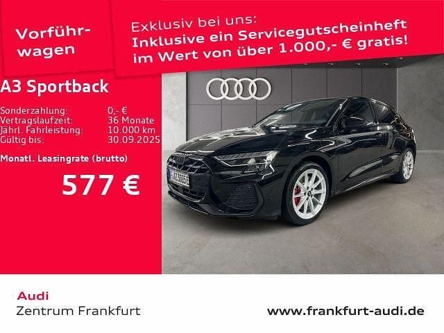 Mythosschwarz metallic Gebraucht 2025 Audi A3 Sportback e-tron S-Line Limousine | 44.880 € - Bild 1/3