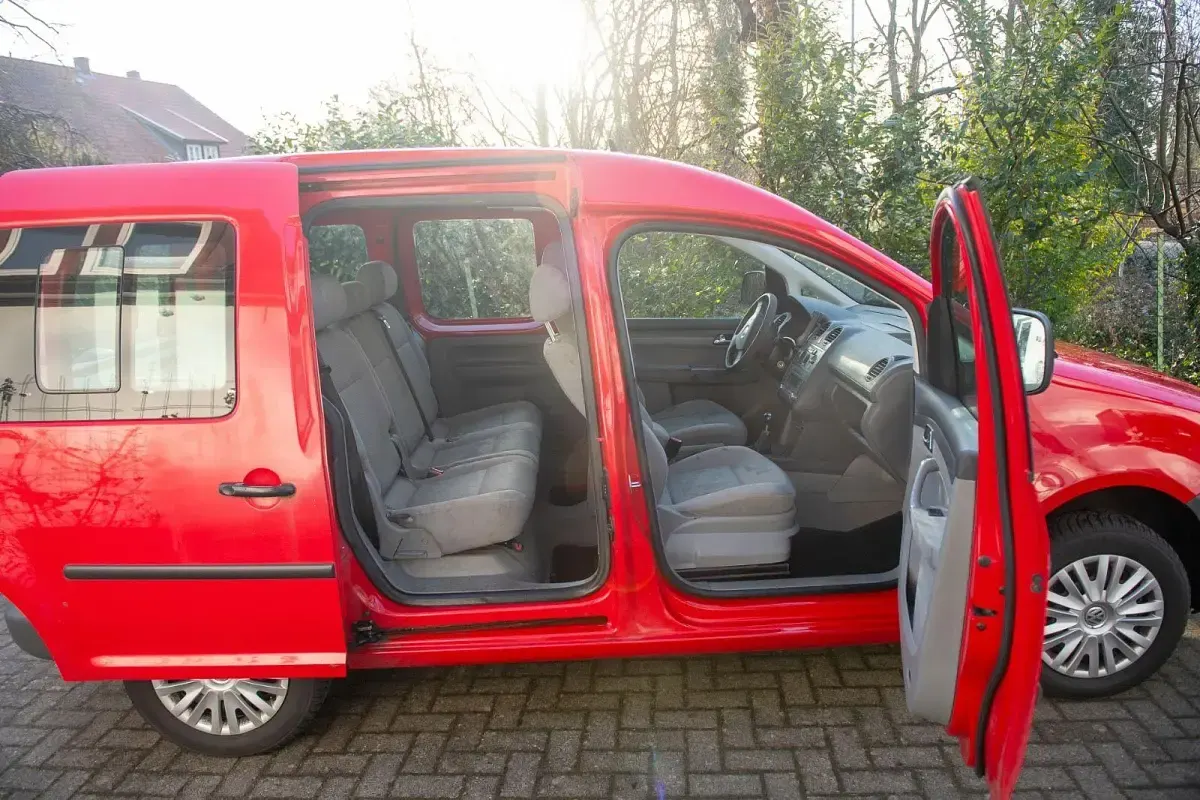 Gebraucht VW Caddy Life 75 PS (55 kW) 2006 Rot Van / Kleinbus