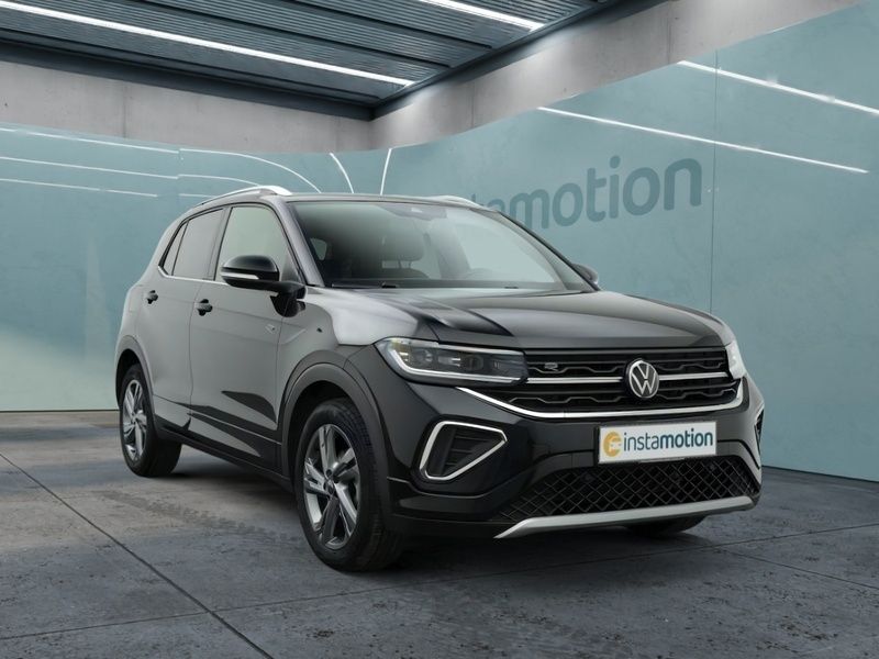 Schwarz Gebraucht 2024 VW T-Cross R-line SUV | 26.601 € (Fairer Preis) - Bild 1/3