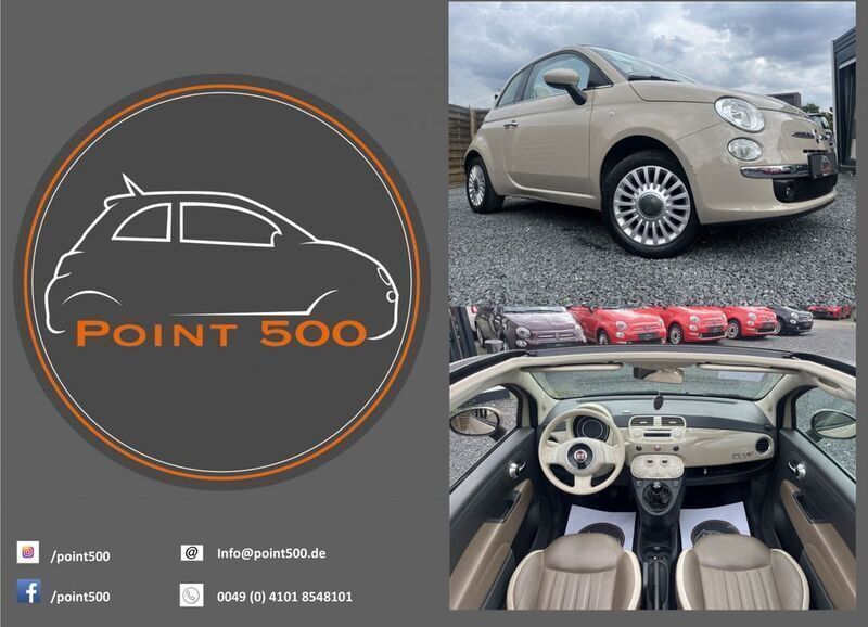 Beige Gebraucht 2014 Fiat 500 Cabrio | 6.890 € (Fairer Preis) - Bild 1/4